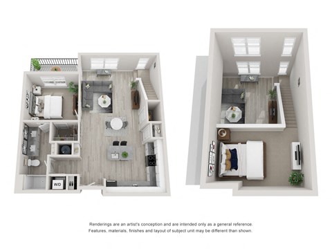 1217 1 Bedroom Loft A6L